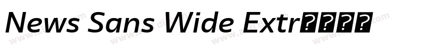 News Sans Wide Extr字体转换